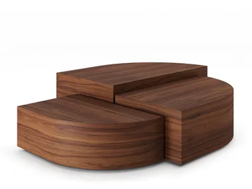 STRATA - Wood veneer coffee table by Ginger & Jagger - view 2